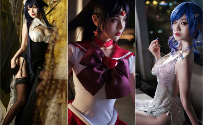 一米八的大梨子 最新写真合集 37套-66COS