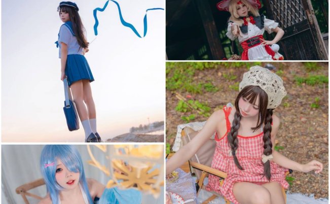咬一口兔娘(黏黏团子兔) 最新写真合集 244套-66COS
